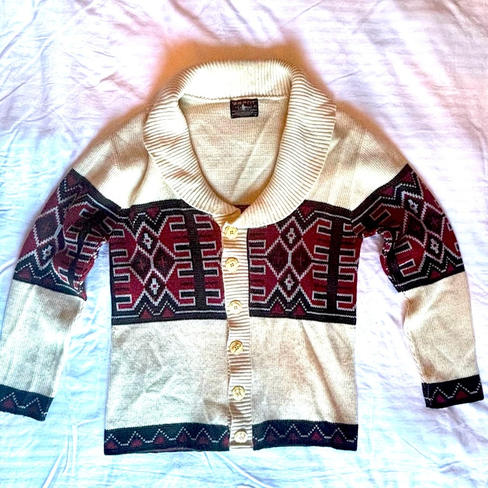Vintage Shawl Collar Sweater